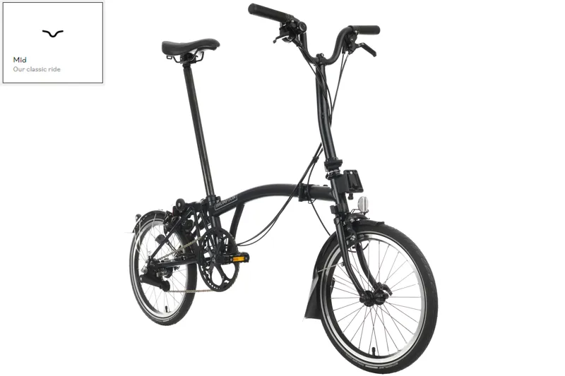 Brompton C Line 6-Speed Folding Bike 2025 in Matt Black-6